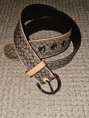 Coach | Accessories | Coach Signature C Print Size M Belt | Poshmark